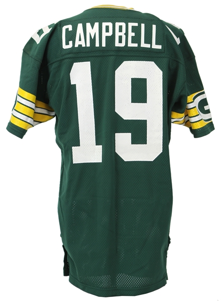 1984 Scott Campbell Green Bay Packers Game Worn Home Jersey (MEARS LOA)