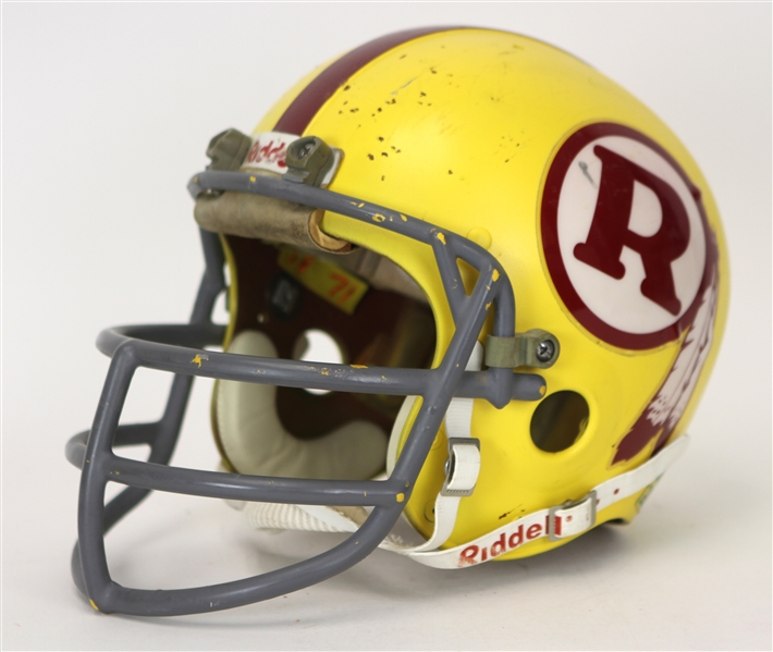 Lot Detail - 1970-71 Washington Redskins Game Worn Football Helmet (MEARS  LOA)