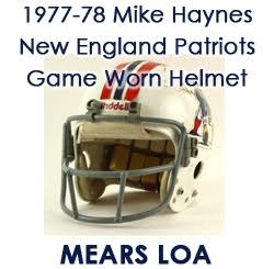 1977-78 Mike Haynes New England Patriots Game Worn Helmet (MEARS LOA)