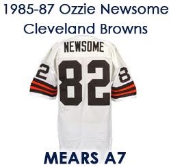 Lot Detail - Mid 1980s Ozzie Newsome Cleveland Browns Game-Used White Jersey