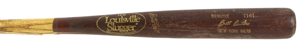 1995 Brett Butler New York Mets Louisville Slugger Professional Model Game Used Bat (MEARS LOA)