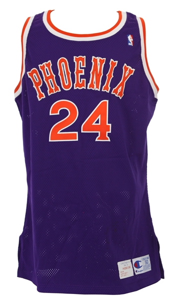 1990-91 Tom Chambers Phoenix Suns Game Worn Road Jersey (MEARS LOA)