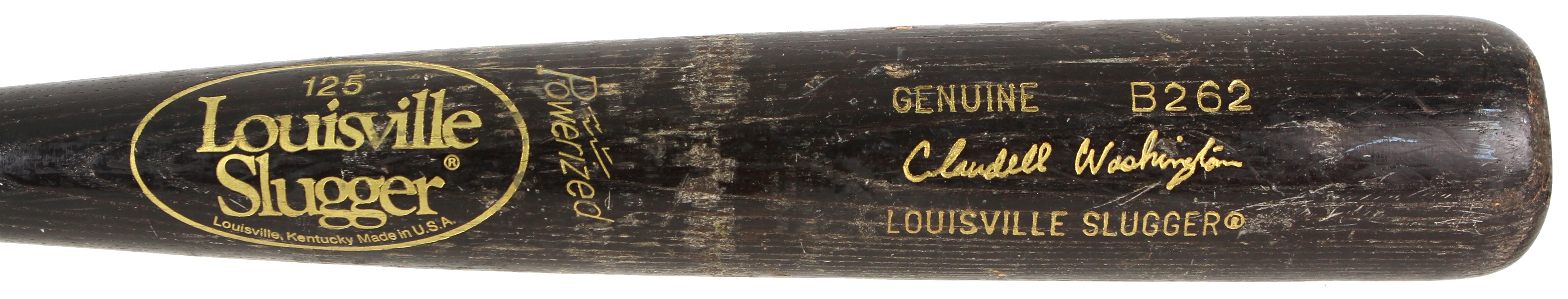 1986-89 Claudell Washington Yankees/Angels Louisville Slugger Professional Model Game Used Bat (MEARS LOA)