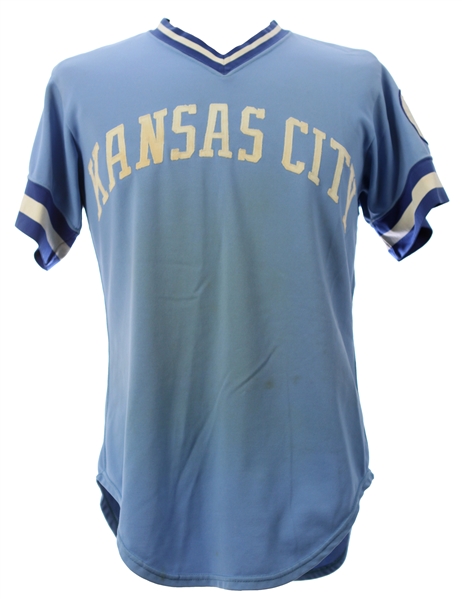 1978 Larry Gura Kansas City Royals Game Worn Road Jersey (MEARS LOA)