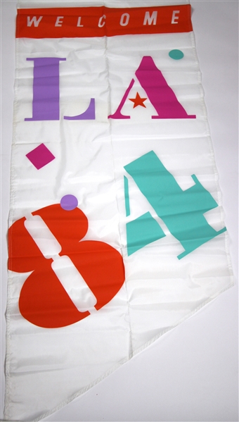 1984 Los Angeles Olympics 32" x 78" Welcome Banner