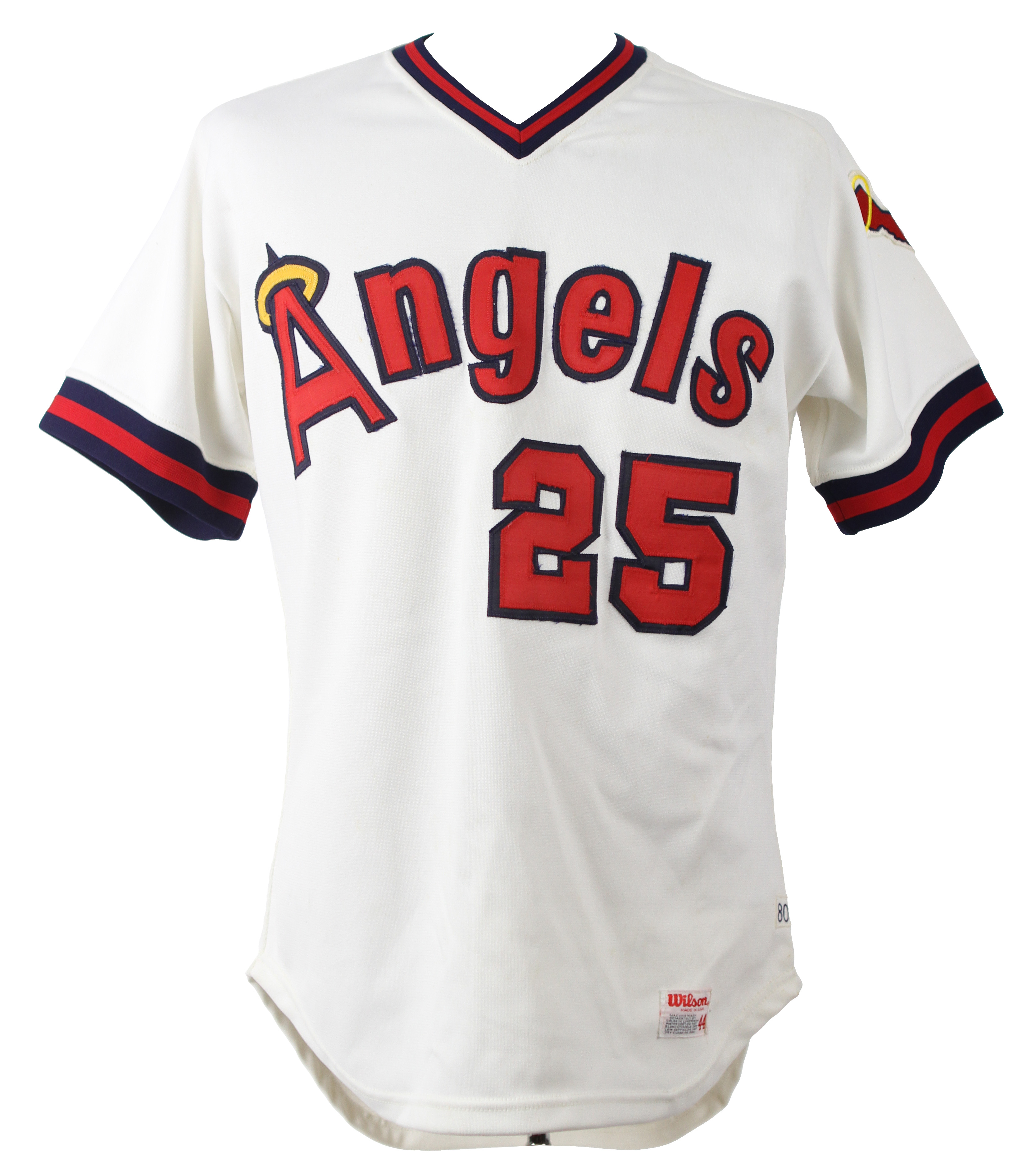 Lot Detail - 1980 Don Baylor California Angels Game Worn Home Jersey ...