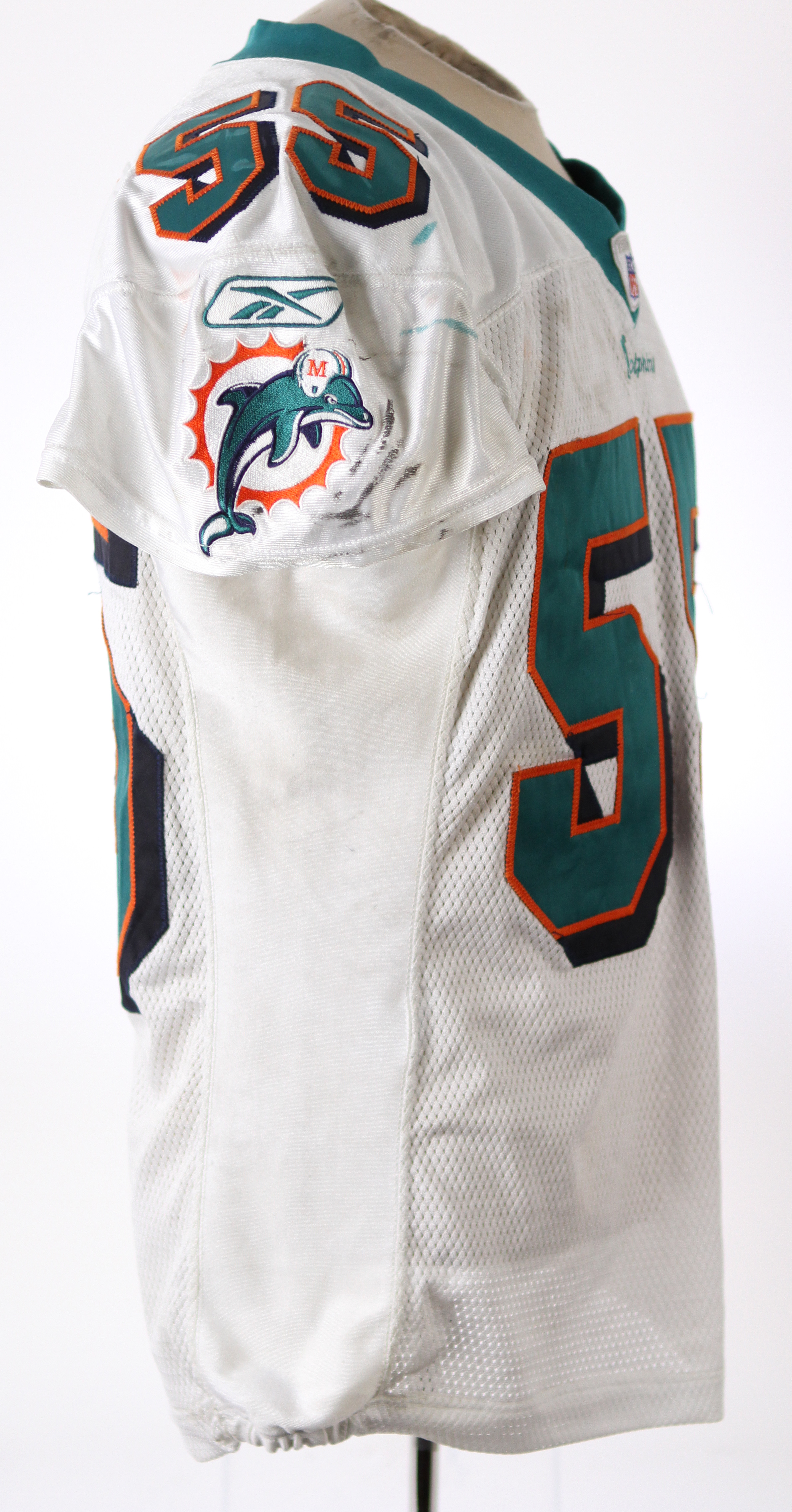 Junior Seau 2004 Game-Used Dolphins Jersey (Mears COA & PSA COA)