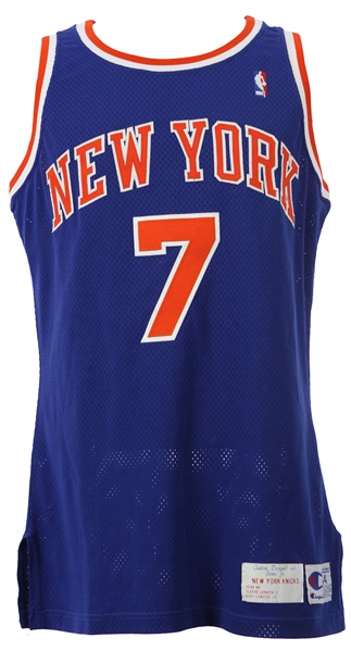 1990 Kenny Walker New York Knicks Game Worn Road Jersey (MEARS A10)