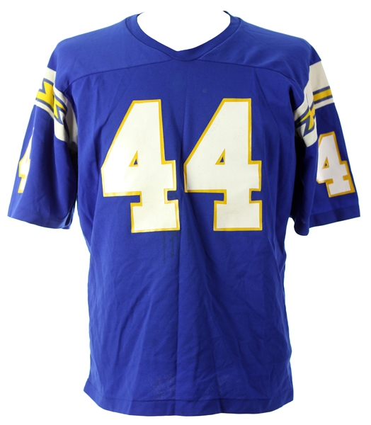 1970s circa Terry #44 San Diego Chargers Jersey 