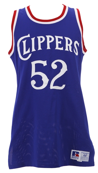 1985-86 Jamaal Wilkes Los Angeles Clippers Game Worn Road Jersey (MEARS LOA)