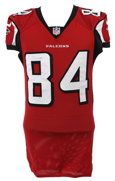 2012 (December 30) Roddy White Atlanta Falcons Game Worn Home Jersey (MEARS LOA/Player Letter)