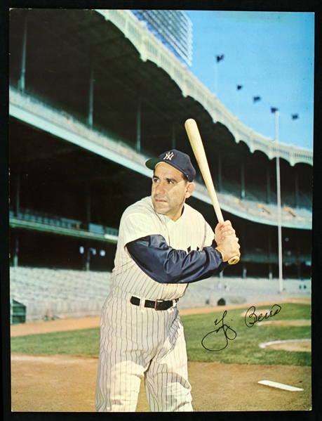 1960s Yogi Berra New York Yankees Facsimile Signed 8" x 10" Photo 