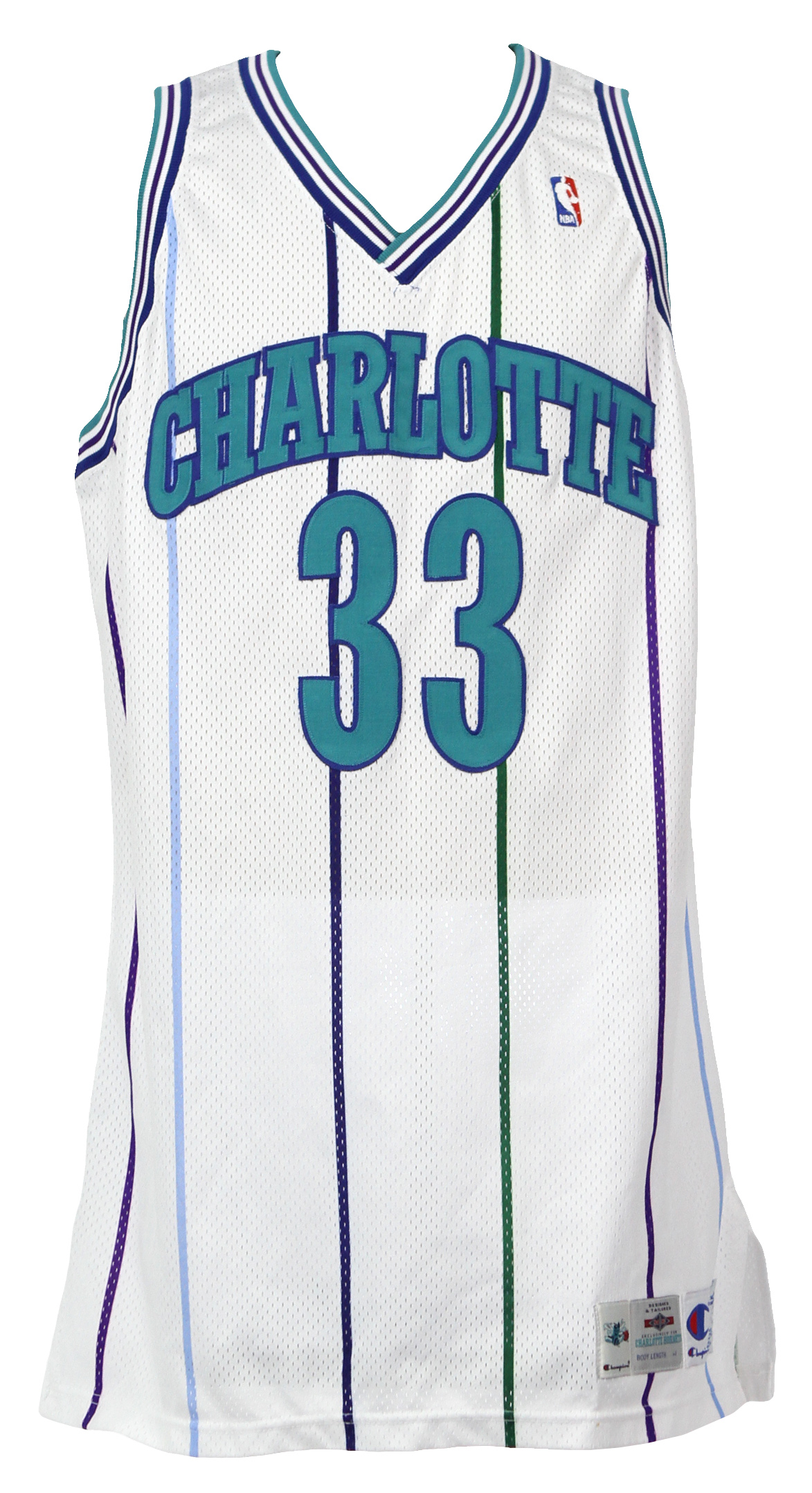 Lot Detail - 1994-95 Alonzo Mourning Charlotte Hornets Game Worn Home ...