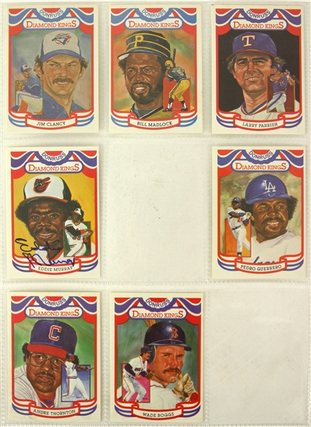 1982-91 Donruss Diamond Kings Baseball Card Collection - Lot of 240 w/ 82 Signed Including Stan Musial, Johnny Bench, Rickey Henderson, Steve Carlton & More (JSA)