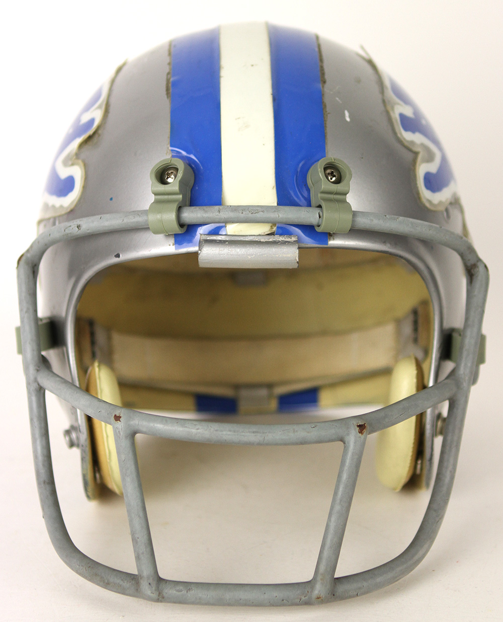 Detroit Lions Game Used Helmet with Quarterback Face Guard