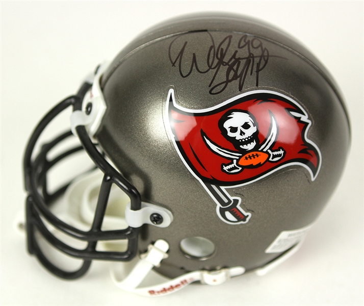 Lot Detail - 2000's Warren Sapp Tampa Bay Buccaneers Signed Mini Helmet ...