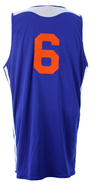 2013-2014 Tyson Chandler New York Knicks Game Issued Blue & White Reversible Jersey (Steiner LOA)