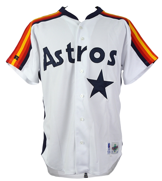 1992-93 Mark Portugal Houston Astros Game Worn Home Jersey (MEARS LOA)