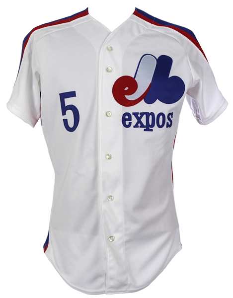 1989 Jim Dwyer Montreal Expos Game Worn Home Jersey (MEARS LOA)