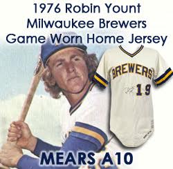 1982 Robin Yount Game Worn & Signed Milwaukee Brewers Jersey with, Lot  #80582