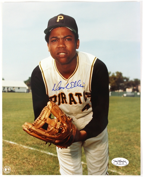 1968-70 Dock Ellis Pittsburgh Pirates Signed 8" x 10" Photo *JSA*