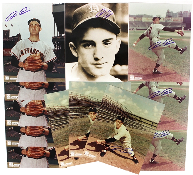 1945-64 Billy Pierce Tigers/White Sox/Giants Signed 8" x 10" Photos - Lot of 12 (JSA)