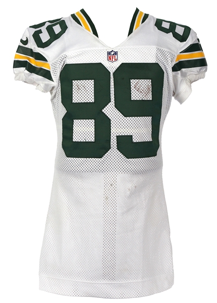 2012 (November 18) James Jones Green Bay Packers Game Worn Road Jersey (MEARS LOA & PSA/DNA) 