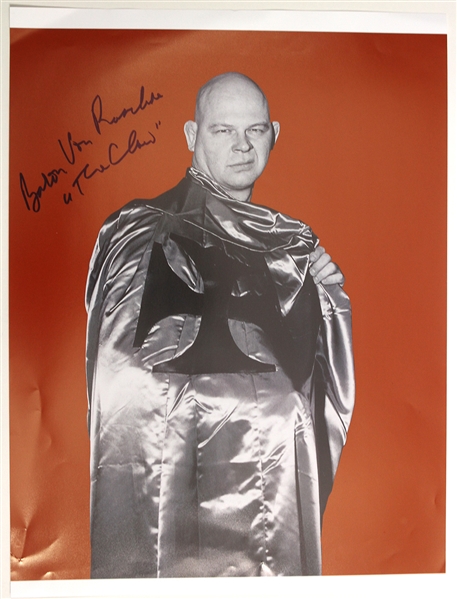 2012 Baron Von Raschke "The Claw" Signed 16" x 20" Photo (JSA)