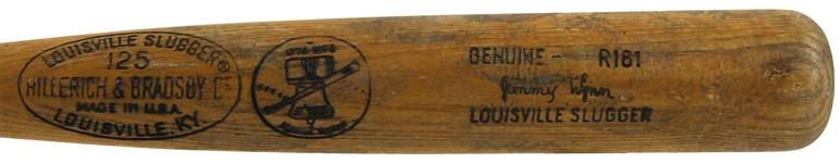 1976 Jimmy Wynn Atlanta Braves H&B Louisville Slugger Professional Model Game Used Bat (MEARS LOA)