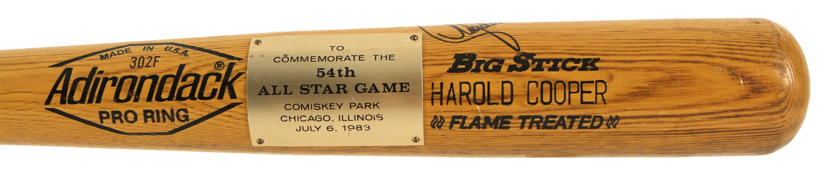 1983 Lance Parrish Detroit Tigers Signed Adirondack Commemorative All Star Game Bat (JSA)