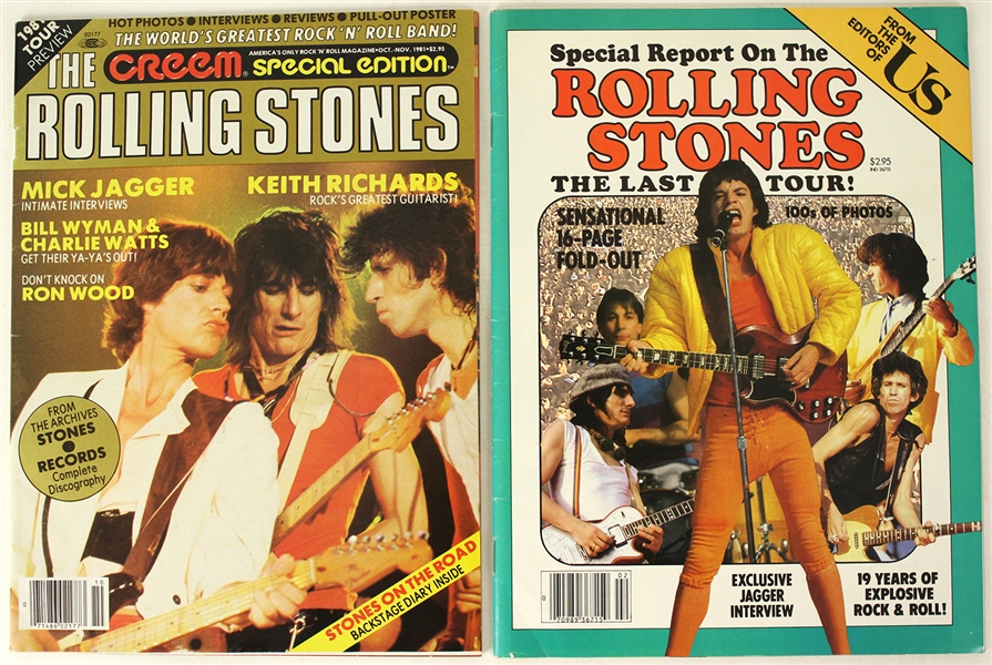 Lot Detail - 1981 Rolling Stones Magazine Collection - Lot of 2