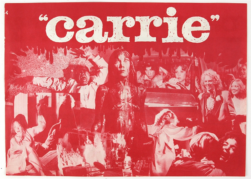 1976 Carrie Two Sided 8.5" x 12" Advert