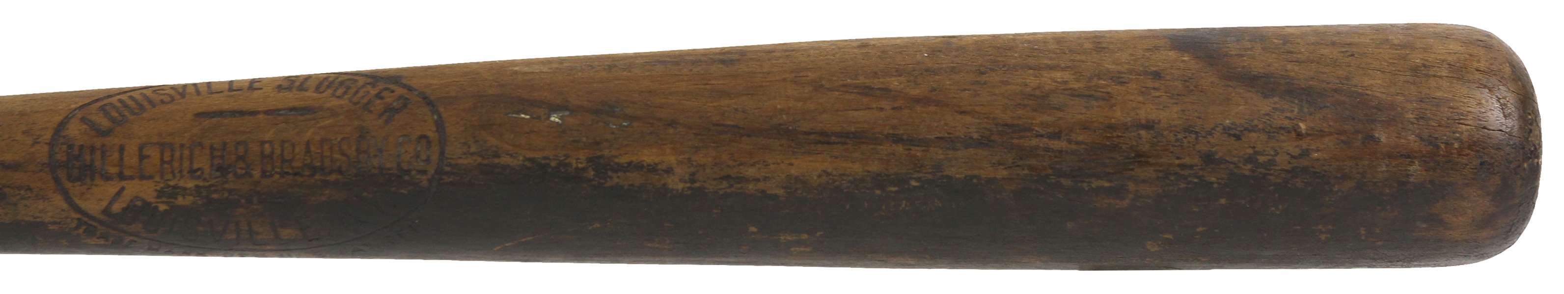 1916-17 Hillerich & Bradscby Co. Louisville Slugger Game Used Bat (MEARS LOA)