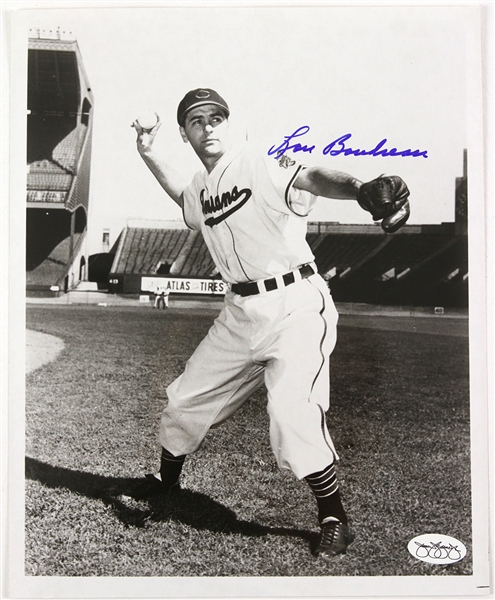 1946-49 Lou Boudreau Cleveland Indians Signed 8" x 10" Photo *JSA*