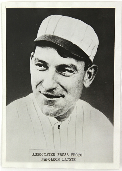 1930s Napoleon Lajoie Philadelphia Athletics 5" x 7" Photo (PSA/DNA Type III)