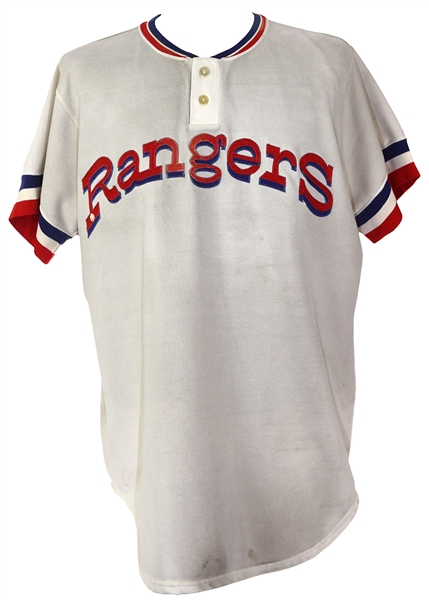 1976 Bill Singer Texas Rangers Game Worn Home Jersey (MEARS LOA)