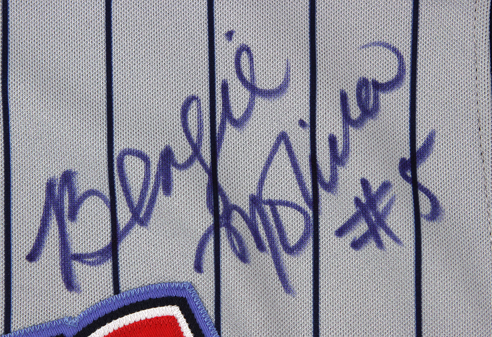 Lot Detail - 2000 Bengie Molina Anaheim Angels Signed Game Worn