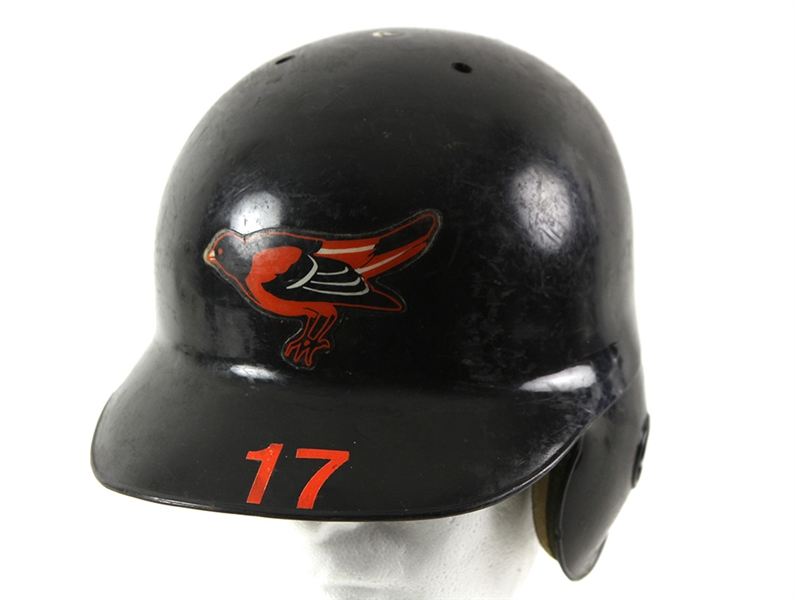 1994 Chris Sabo Baltimore Orioles Game Worn Batting Helmet (MEARS LOA)