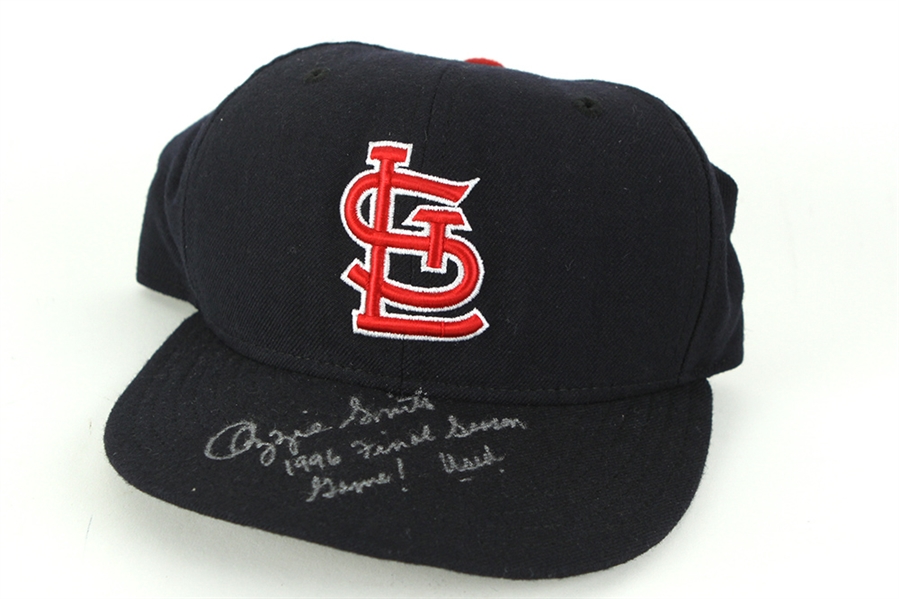 Ozzie Smith St. Louis Cardinals Autographed New Era Cap