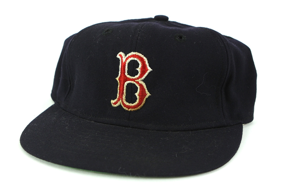 1967-74 Boston Red Sox Game Worn Cap (MEARS LOA)