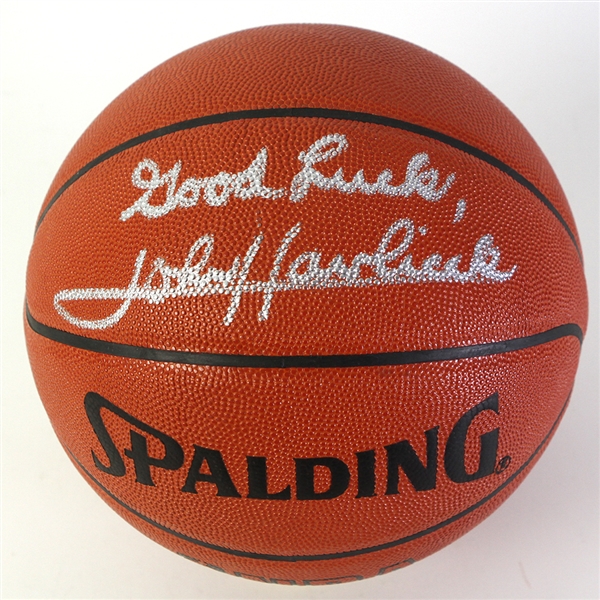 1990s John Havlicek Boston Celtics Signed ONBA Stern Basketball (JSA)