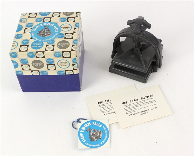 1950s Thor White Ace Stamp Press In Original Box