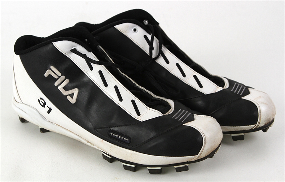 2002 Daryle Ward Houston Astros Game Worn Fila Cleats (MEARS LOA)