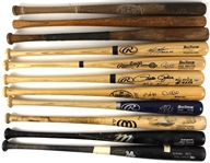 1940s-2000s Game Used Signed & Store Model Bat Collection - Lot of 11 w/ Pete Rose, Paul Molitor & Ryan Braun Signed (MEARS LOA/JSA)