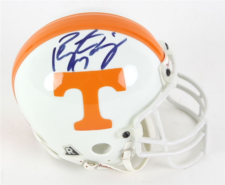 2000s Peyton Manning Tennessee Volunteers Signed Mini Helmet (JSA)