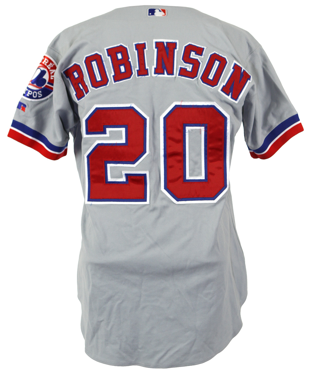 Lot Detail - 2002-04 Frank Robinson Montreal Expos Game Worn Road Jersey  (MEARS LOA)