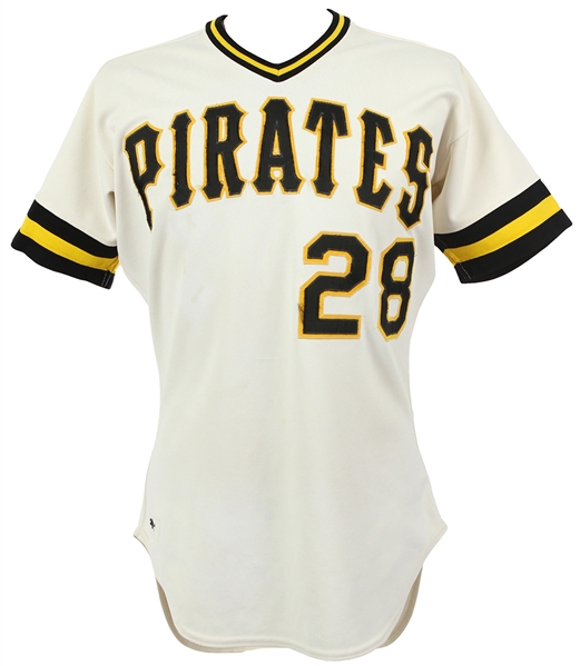 Bill Robinson 1982 Pittsburgh Pirates Game Worn Home Jersey (MEARS LOA)