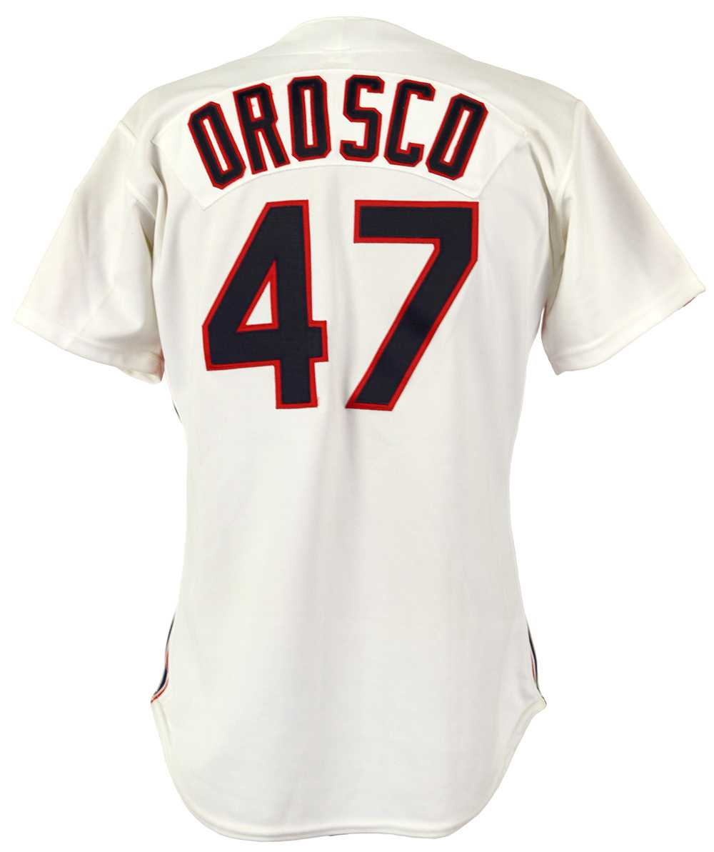 Lot Detail - 1990 Jesse Orosco Cleveland Indians Autographed Game Worn Home  Jersey (MEARS LOA, JSA)