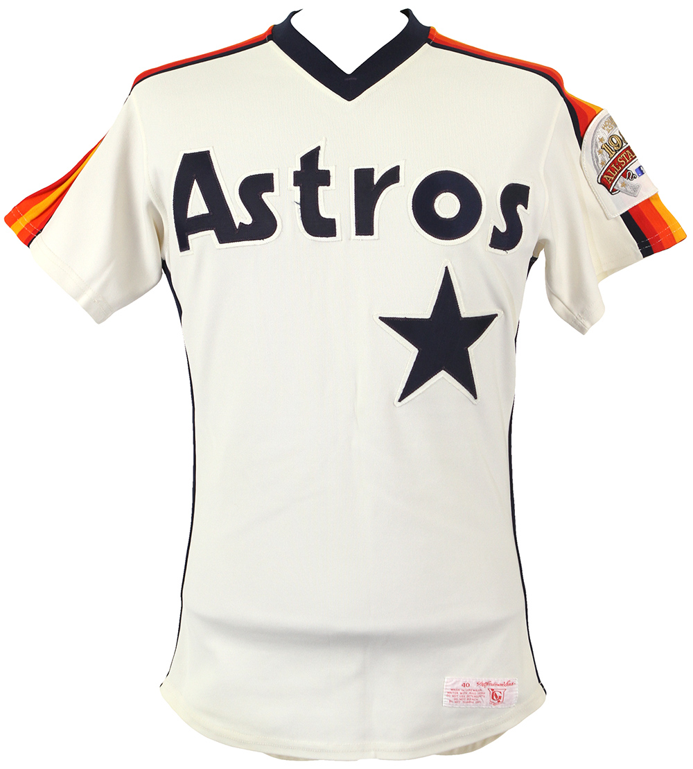 Lot Detail - 1986 Kevin Bass Houston Astros Game Worn Home Jersey (BPH LOA)  (MEARS LOA)