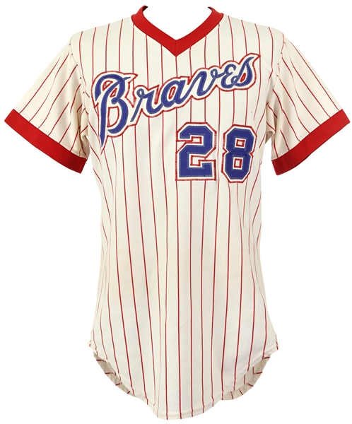 1979 Mike Lum Atlanta Braves Game Worn Home Jersey (MEARS LOA)